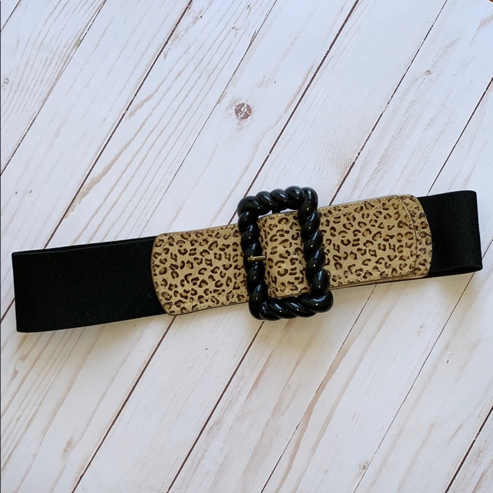 Betsy Johnson Leopard Waist Belt
